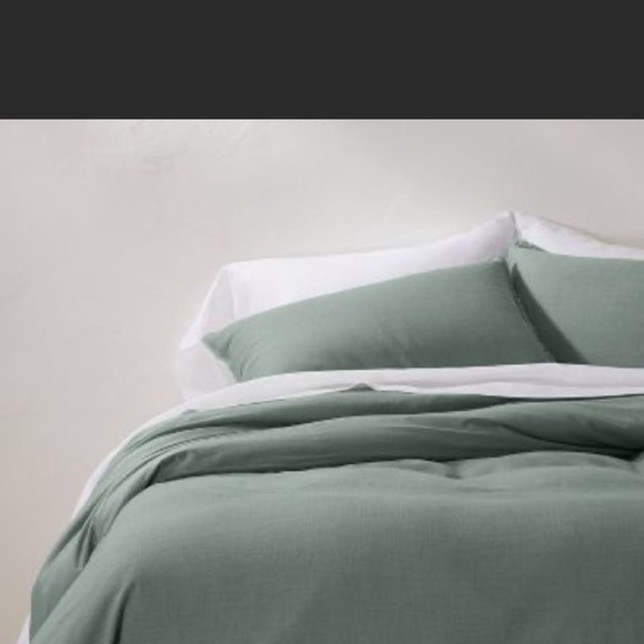 Casaluna Bedding Casaluna Heavyweight Linen Blend Duvet Cover